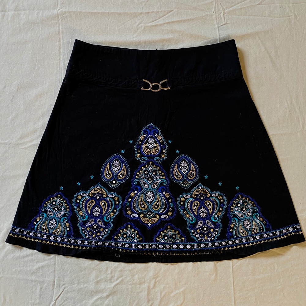 Intricate embroidered skirt